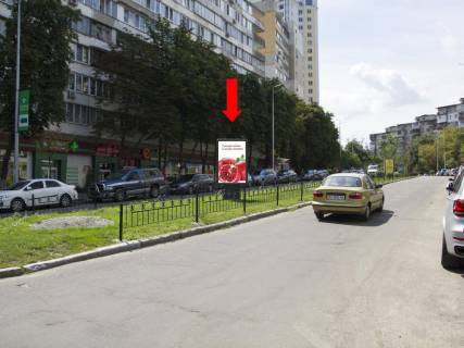 Ситилайт  в Киеве, 1.8x1.2  Гаврилишина вул. (колиш. вул. Василевської), 6 / вул. Ярмоли, роздільник, біля магазину "АТБ", "Рода", в бік просп. Берестейський (Перемоги) фото 1
