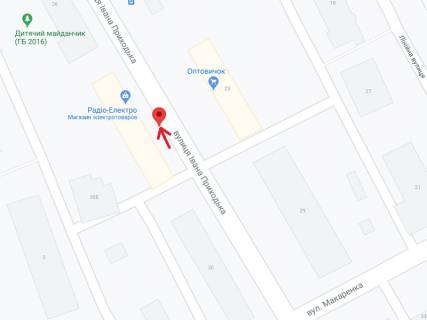 Билборд B в Кременчуге Приходько вул., 28 схема
