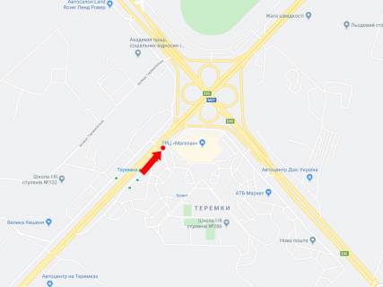 Призма  в Киеве, 3x6  Глушкова пр., 25, біля ТРЦ "Магеллан", ст.м. "Теремки", в центр - 446222 схема