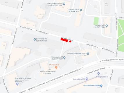 Билборд A в Киеве, 2.3x3.14  Олекси Тихого вул. (Виборзька)., 1, КПІ, в сторону вул. Янгеля схема