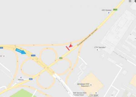 Билборд A в Харькове, 3x6  Клочківська вул. - Лозовеньківський пр. (4) схема