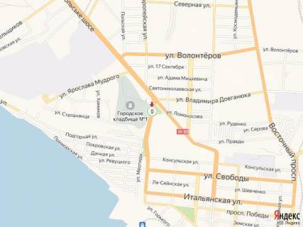 Ситилайт A в Бердянске Западный пр., спуск схема