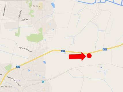 Билборд  в Львове, 3x6  Траса Київ-Львів, с. Дубляни, в бік Києва схема