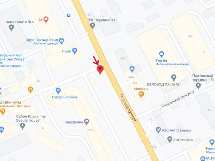 Скролер, Скрол A у Чернівцях Головна вул., 204б - 300082 схема