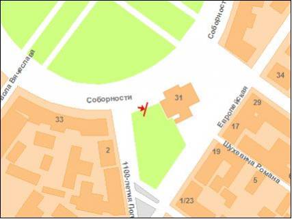 Призма A в Полтаве Соборності вул. (колиш. Жовтнева вул.), 31 - 216671 схема