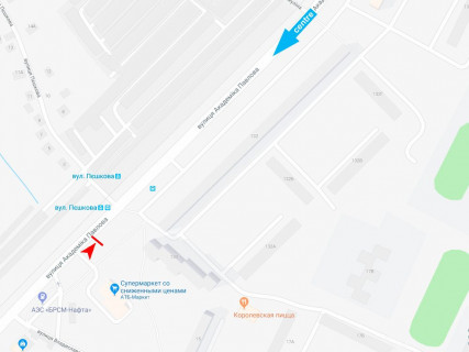 Билборд A в Харькове, 3x6  Павлова вул., 130б, зупинка "Редькіна (Пєшкова)вул.", з центру схема