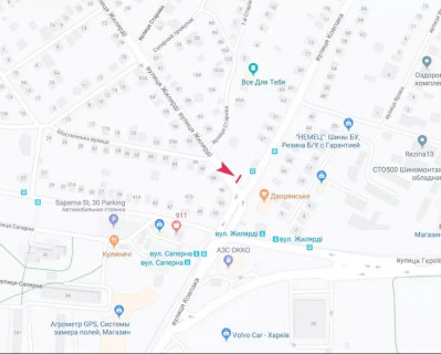 Видеоборд B у Харкові, 3x6  Гінзбурга (кол. Жилярді) вул. - Рильського (кол. Ковпака) вул., з центру, дорога на Салтівку к ТРЦ "Дафі" - 667857 схема