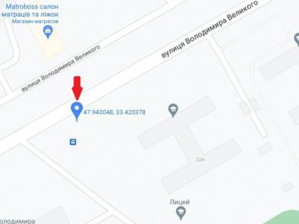 Billboard B in Krivy Rig, 3x6  Volodimira Velikogo (kol. Meleskina) st., 34, zupinka "Gotel' Kiiv" scheme