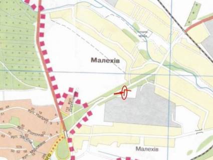 Билборд A в Львове, 3x6  Траса Київ-Львів, с. Малехів, (М2), виїзд зі Львова схема