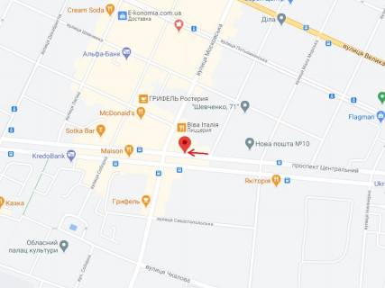 Ситилайт A в Николаеве Центральний просп. (Леніна просп.), 82 схема