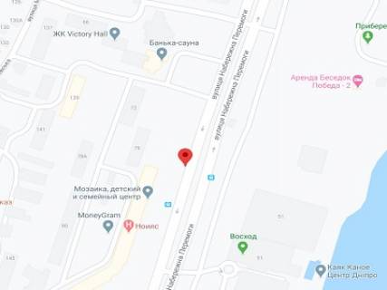 Беклайт B у Дніпро (Дніпропетровськ) Набережна Перемоги пр., 78 схема