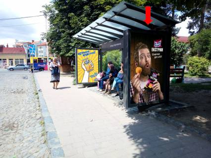 Ситилайт  в Ужгороде, 1.8x1.2  Фединця вул., в бік Корятовича пл., зупинка фото 1