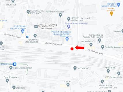 Білборд, Бігборд (Борд)  B у Києві, 3x6  Залізничне шосе, 45 схема
