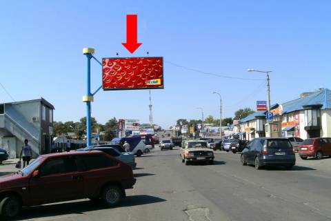 Билборд  в Кропивницкий (Кировоград), 3x6  Кропивницького вул., біля АЗС, Авторинку, ТЦ "Тарон" (флажок) фото 1