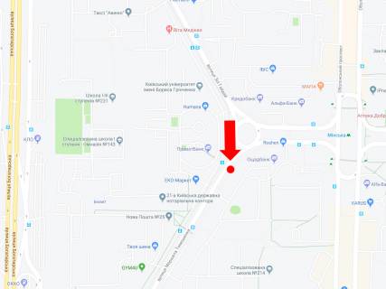 Билборд  в Киеве, 3x6  Тимошенко вул., 6, навпроти супермаркету "Екомаркет", в сторону Героїв полку «Азов» вул. (Маршала Малиновського) схема