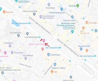 Ситилайт  в Днепр (Днепропетровск) Яворницького пр.  (колиш. Маркса пр.), 67 схема