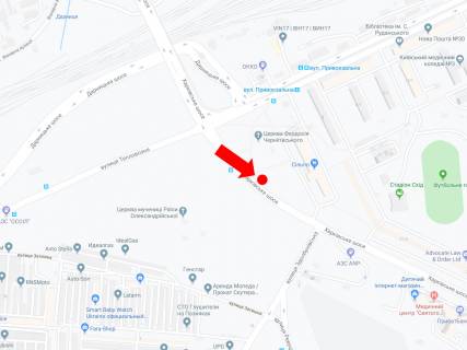 Билборд B в Киеве, 3x6  Харківське шосе, 21, в бік Харківської пл. схема