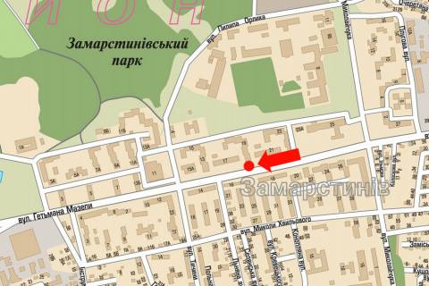 Билборд  в Львове, 3x6  Мазепи вул., 19, супермаркет "Вопак" схема