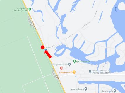Билборд B на трассах Киевской области, 3x6  Столичне шосе - вул. Монашенська, 500 м до санаторію "Жовтень", в Київ схема
