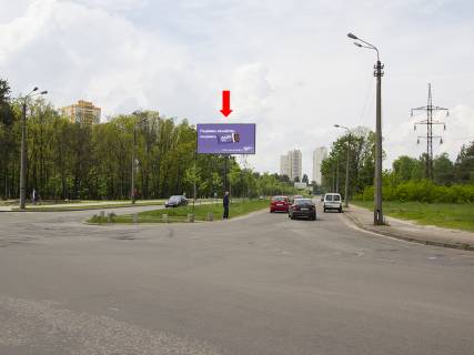Билборд  в Киеве, 3x6  Навої пр. - вул. Жмаченка, роздільник, в сторону Воскресенський (Перова б-р) проспект фото 1
