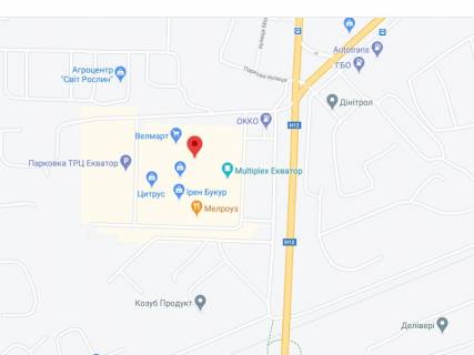 Видеоборд A в Полтаве Колпака вул., 26, аптека "Мед Сервіс", №Х065, прайс за ролик 10 сек 1 вихід/5 хвилин, з 8:00-22:00. Розрахунок для інших параметрів трансляції уточнюйте у менеджера. - 301494 схема