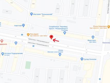 Скролер, Скрол A у Чернівцях Незалежності пр., 82 - 300122 схема