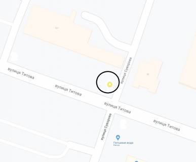 Ситилайт B в Днепр (Днепропетровск), 1.2х1.8  вул. Незалежності (Титова), в районі буд.36 схема