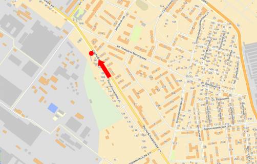 Билборд B в Кременчуге, 3x6  Республіканська вул., 65 / Манагарова вул., в центр схема