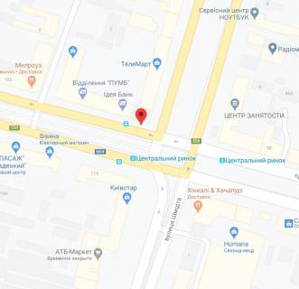 Бэклайт B в Днепр (Днепропетровск) Яворницького пр. (колиш. Маркса пр.), 100 - Княгині Ольги (Горького) вул. схема