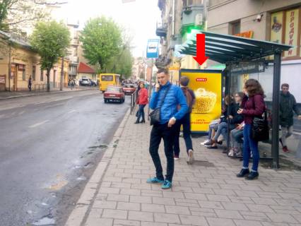 Ситилайт  в Львове, 1.8x1.2  Зелена вул., 54 / Сліпого вул., з центру фото 1