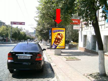 Citylight A in Kropyvnytskyi (Kirovograd), 1.8x1.2  V. Perspektivna st. (kol. Marksa st.) / Gagarina st., bila magazinu "Hutro luks" Photo 1