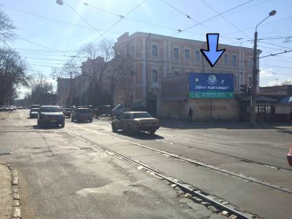 Билборд  в Одессе, 3x6  Старопортофранківська вул. - Кузьміна Тараса вул. (Градоначальницька)., в центр фото 1