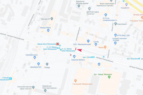 Призма A в Харькове, 3x6  Тарасенка (кол. Плеханівська) вул., 135/139, в центр - 667496 схема