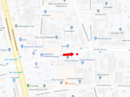 Призма A в Киеве, 3x6  Лугова вул. - вул. Бережанська, на світлофорі, в сторону ТРЦ "Караван" - 180432 схема