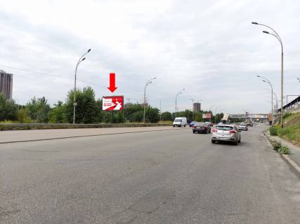 Билборд  в Киеве, 3x6  Дарницьке шосе - вул. Сортувальна, в сторону Дарницького мосту фото 1