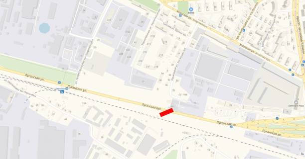 Билборд A в Львове Луганська вул., 280 м. від зупинки "Сихівський міст" схема