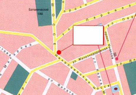 Билборд B в Херсоне 200-річчя Херсона пл. - Паровозна вул. схема