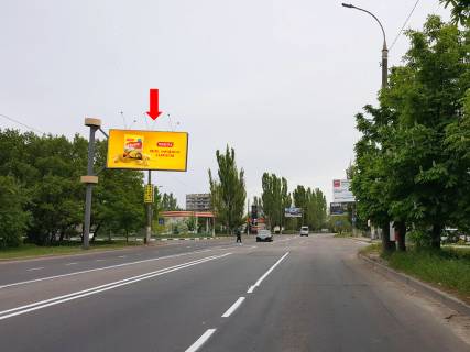 Билборд B в Херсоне, 3x6  Миколаївське шосе / Кедровського вул. (кол. Буденного вул.), автовокзал, в центр (флажок) фото 1