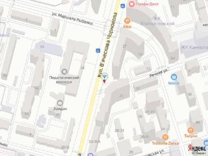 Видеоборд A в Киеве Чорновола вул., 27 - Річкова вул., біля супермаркету BILLA, в сторону вул. Січових Стрільців (Артема)., прайс за трансляцію ролика 10 сек 1вихід/90 сек, з 0:00 до 23:59 - 366672 схема