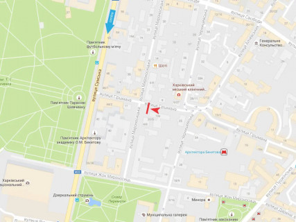 Ситилайт B в Харькове, 1.8x1.2  Гіршмана вул. - Мироносицька вул., (1) схема