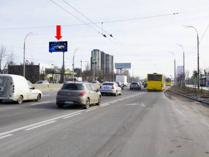 Билборд  в Киеве, 3x6  Шухевича пр. (колиш. Ватутіна пр.) 5, біля АЗС "Окко", навпроти ТРЦ Sky mall, в сторону Воскресенський (Перова б-р) проспект фото 1