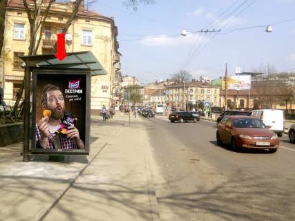 Ситилайт  в Львове, 1.8x1.2  Сахарова вул., 12, зуп. "Трамвайне депо", в центр фото 1