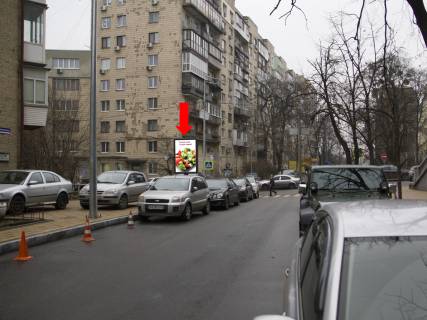 Ситилайт  в Киеве, 1.8x1.2  Микільсько-Ботанічна вул., 17/19 - вул. Паньківська, в сторону Ботанічного саду фото 1