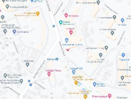 Видеоборд A в Одессе, 2.3x3.14  Генуезська вул., 5 (розширення 480х336) - 479286 схема