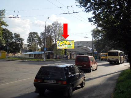 Билборд B в Сумах, 3x6  Кондратьєва вул. (кол. Кірова вул.) / Лихвинська Стінка вул. (Гамалія)., з центру фото 1