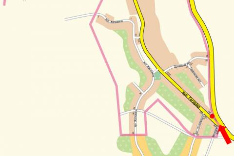 Билборд  в Ужгороде, 3x6  В''їзд в місто з боку Мукачево,початок Карпатської України (Гагаріна) вул. схема