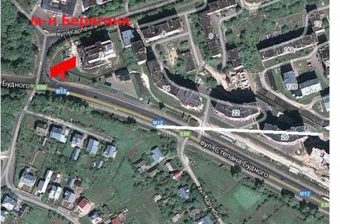 Билборд A в Тернополе, 3x6  Будного вул. - Винниченка вул., Обласний архів схема