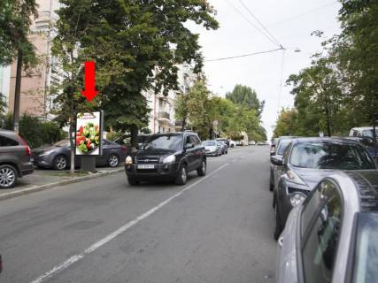 Ситилайт  в Киеве, 1.8x1.2  Володимирська вул., 42/78 - вул. Саксаганського, в бік Гетьмана Павла Скоропадського вул. (Льва Толстого) фото 1