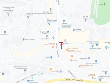 Video Billboard A in Bila Tserkva Vst. Tarasanska, 2 bila kliniki "Ajmed" (masiv Tarasans'kij) - 292621 scheme