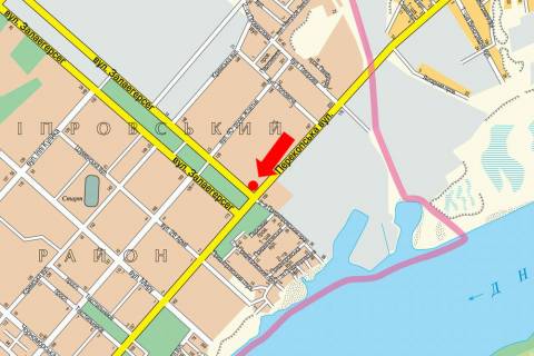 Билборд  в Херсоне, 3x6  Перекопська вул., 168 / Залаегерсег вул. (флажок) схема